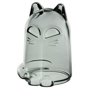 IKEA Cat Halloween Decoration Kustfyr New 2025 Dark Gray Glass Dome  505.996.14